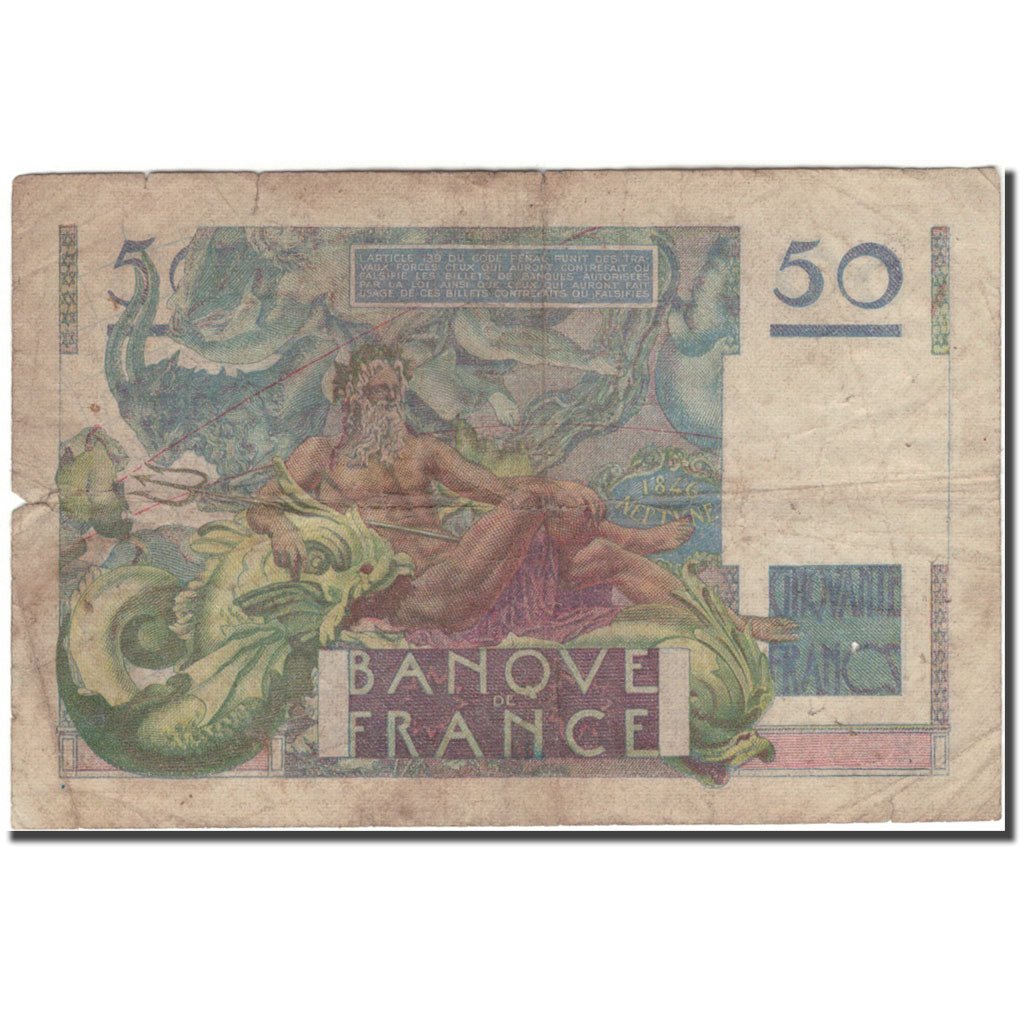 Frankreich, 50 Francs, 50 F 1946-1951 ''Le Verrier'', 1947-03-20, SGE