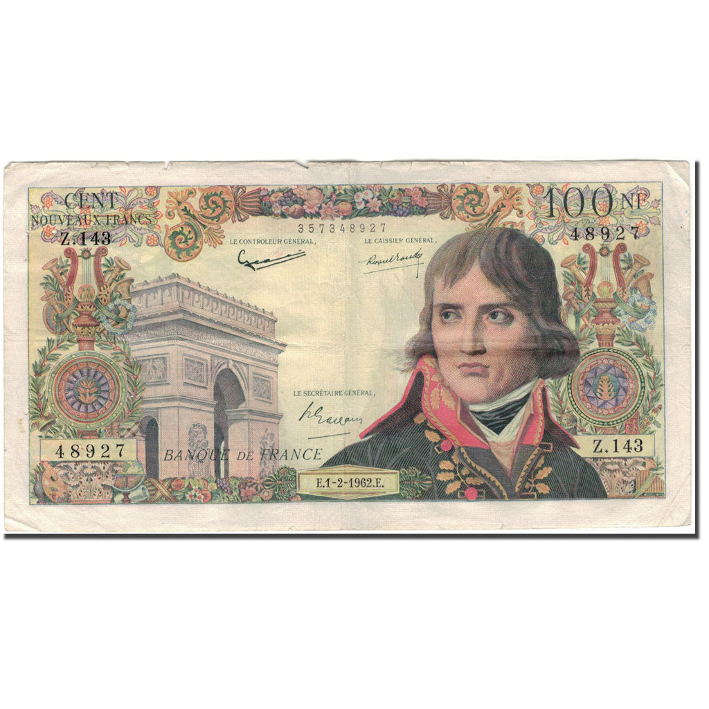 France, 100 Nouveaux Francs, 100 NF 1959-1964 ''Bonaparte'', 1962-02-01, TB