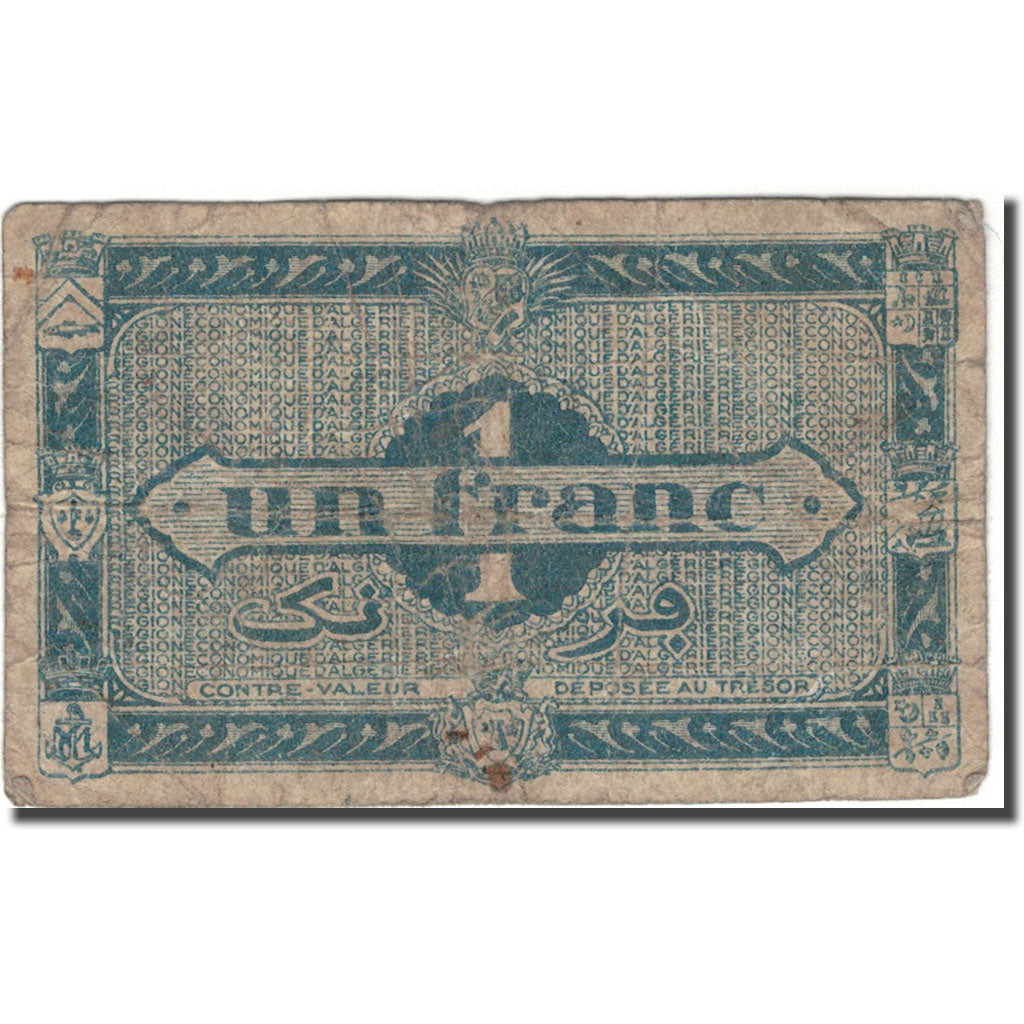 Geldschein, Algeria, 1 Franc, 1944, KM:101, SGE