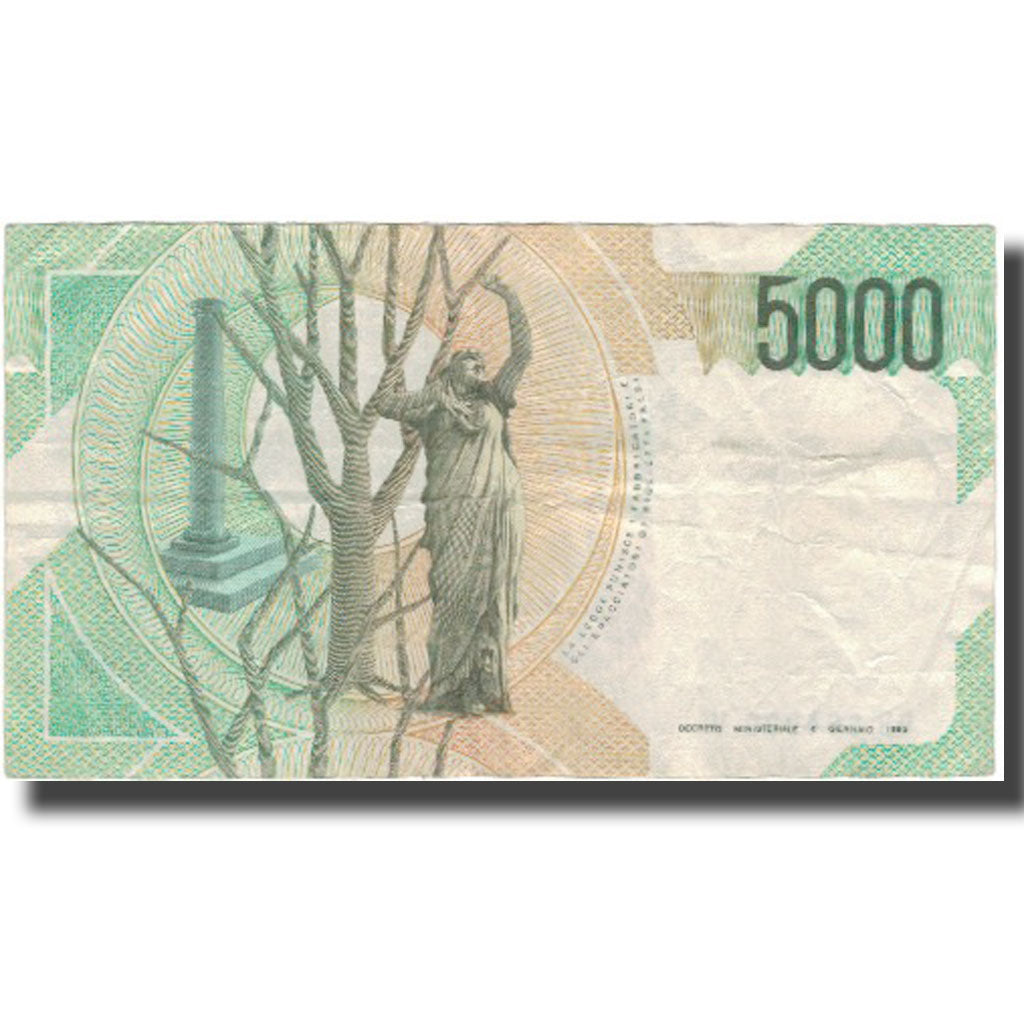 Banconote, Italia, 5000 Lire, 1985-01-04, KM:111a, MB