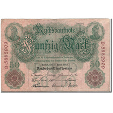 Banknote, Germany, 50 Mark, 1910-04-21, KM:41, VF(20-25)