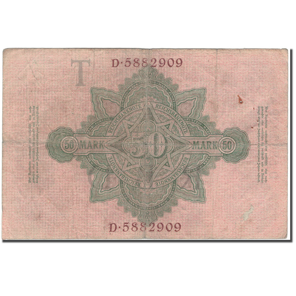 Banknote, Germany, 50 Mark, 1910-04-21, KM:41, VF(20-25)