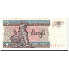 Banknote, Myanmar, 5 Kyats, KM:70b, AU(55-58)