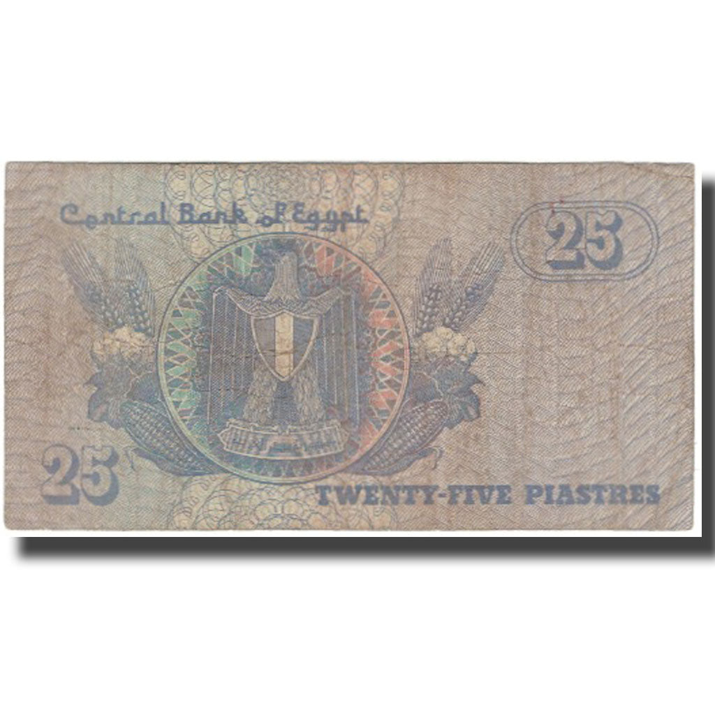 Banknote, Egypt, 25 Piastres, KM:57a, VG(8-10)