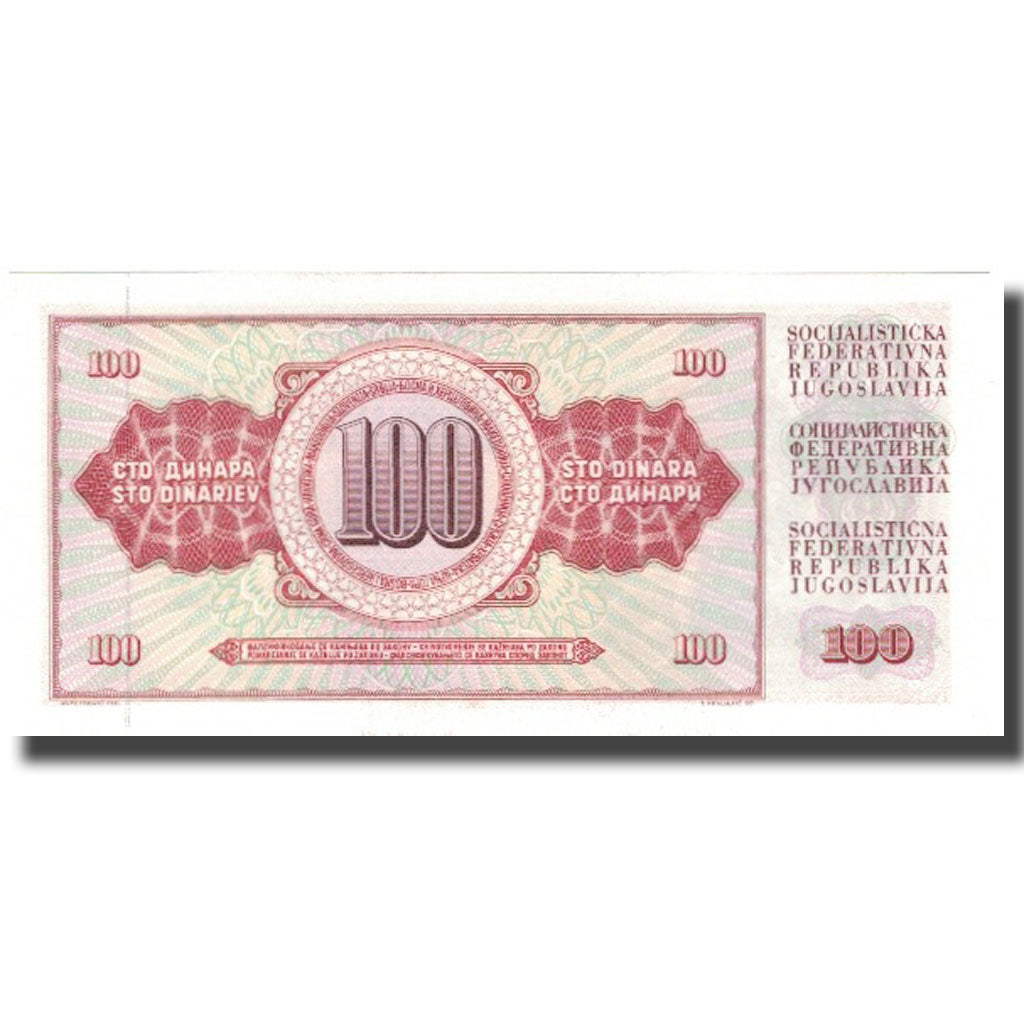Billet, Yougoslavie, 100 Dinara, 1978-08-12, KM:90a, NEUF