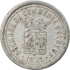 Moneta, Francja, Chambre de Commerce, Elbeuf, 10 Centimes, 1921, EF(40-45)