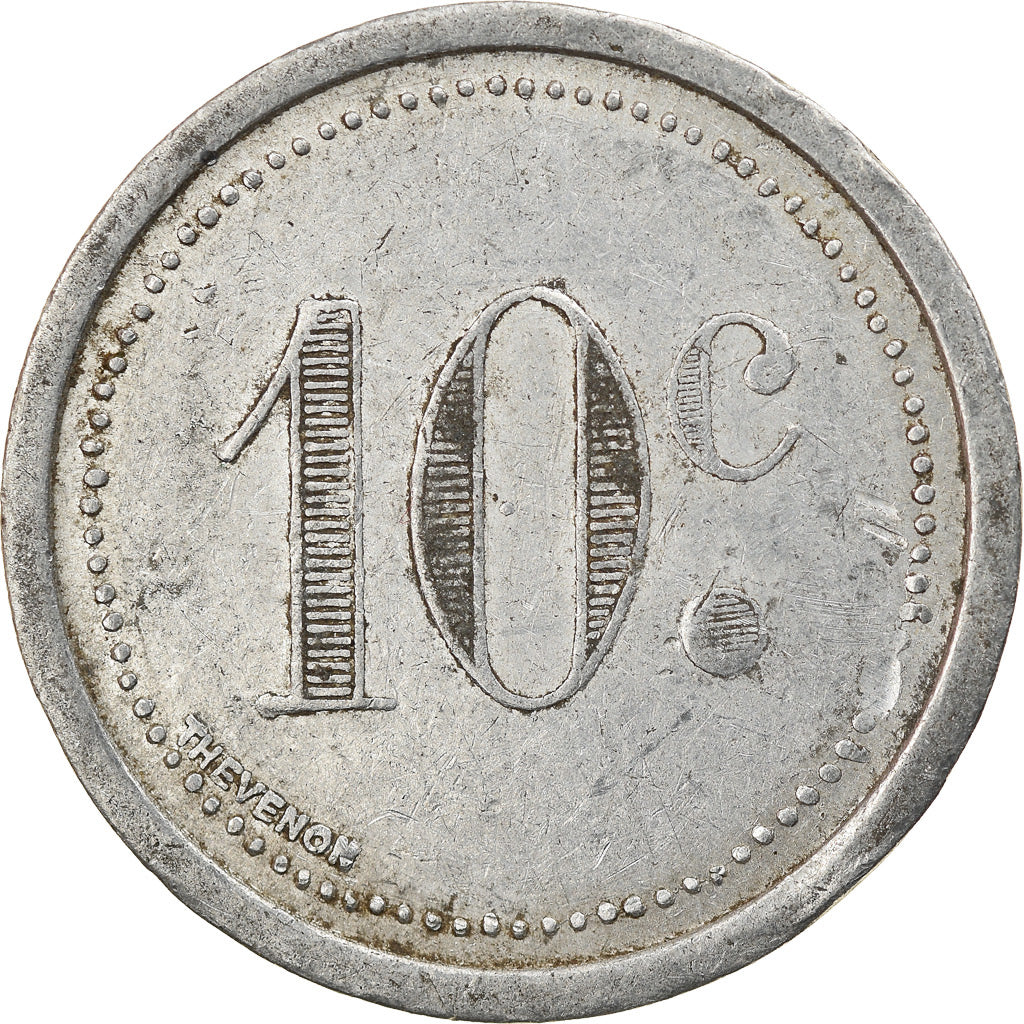 Coin, France, Chambre de Commerce, Elbeuf, 10 Centimes, 1921, EF(40-45)