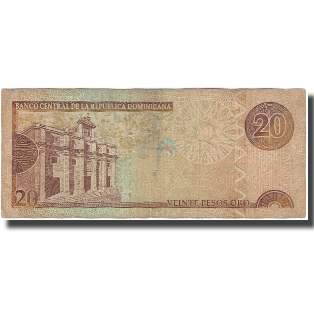 Billete, 20 Pesos Oro, 2002, República Dominicana, KM:169a, RC