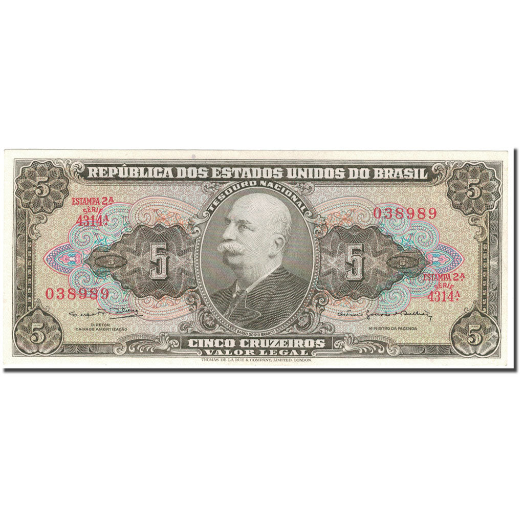 Banconote, Brasile, 5 Cruzeiros, KM:176d, FDS