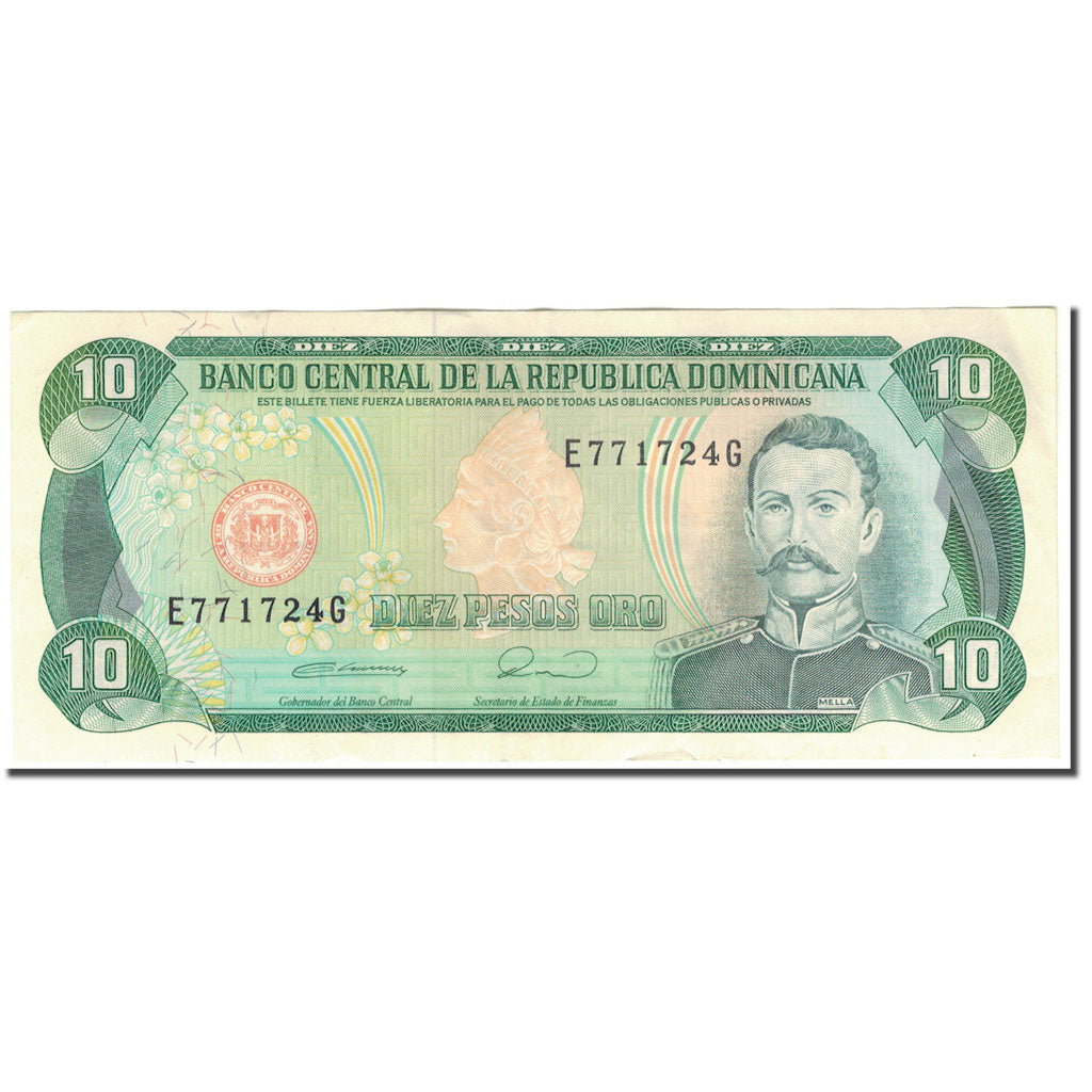 Banknote, Dominican Republic, 10 Pesos Oro, KM:168a, AU(55-58)