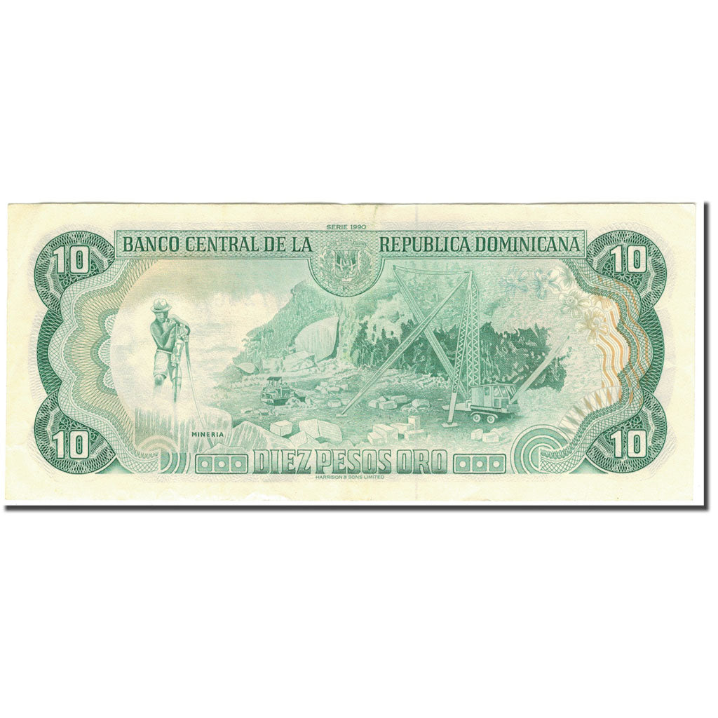 Banknote, Dominican Republic, 10 Pesos Oro, KM:168a, AU(55-58)