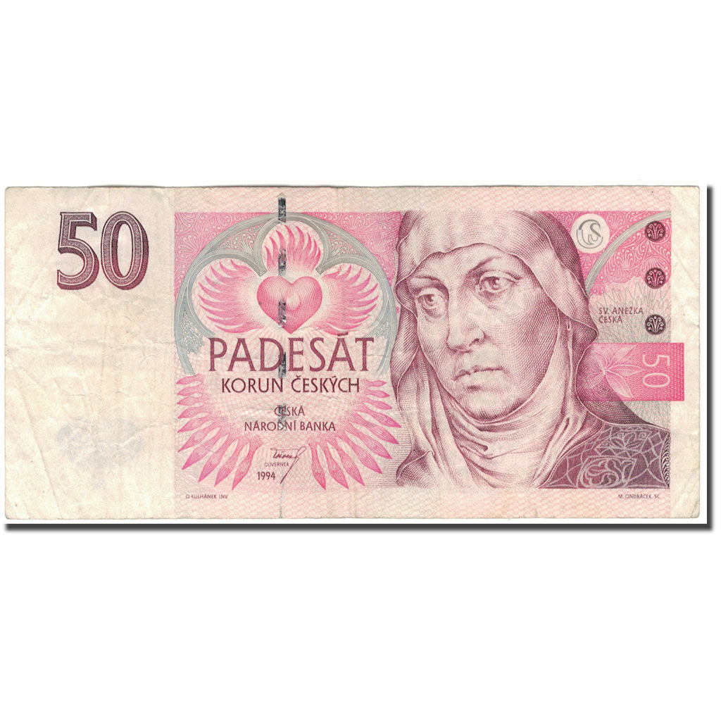 Banknote, Czech Republic, 50 Korun, 1994, KM:11, VF(20-25)
