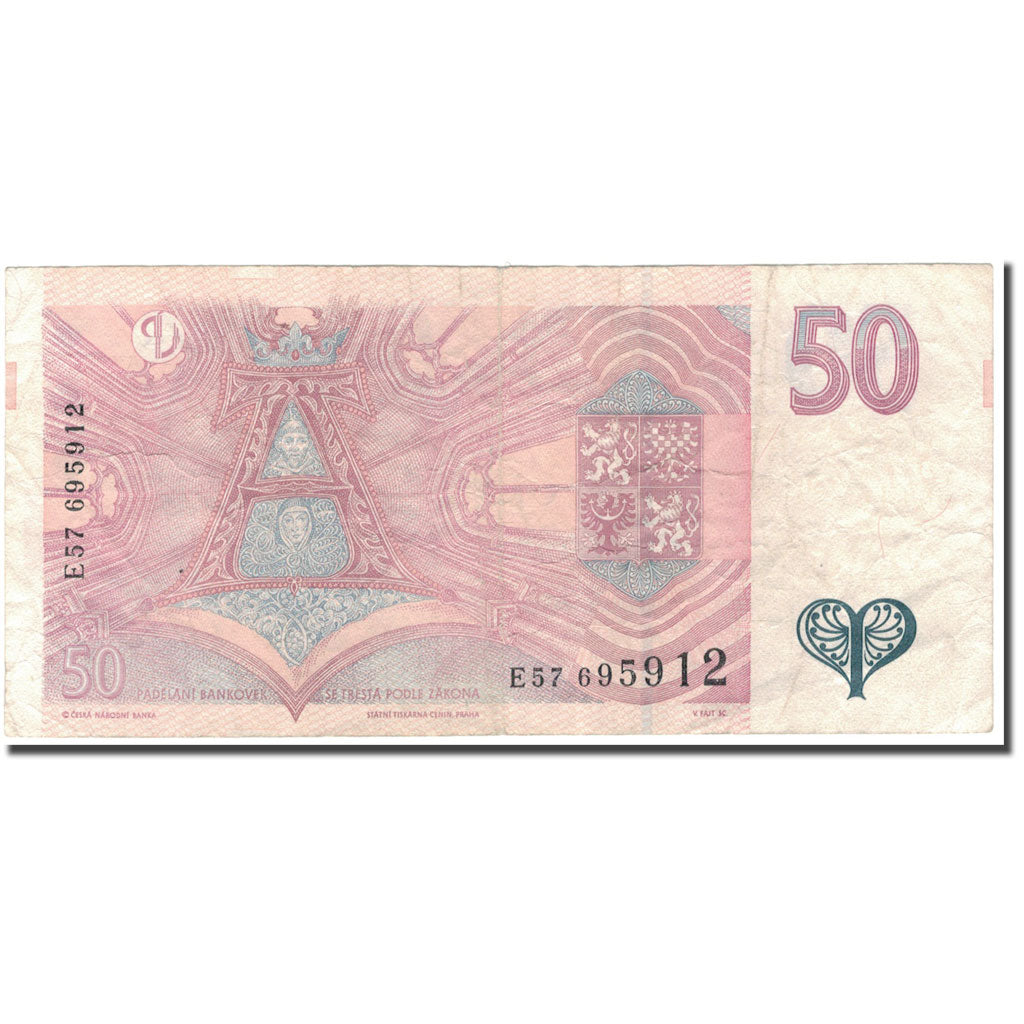Banknote, Czech Republic, 50 Korun, 1997, KM:17, VF(30-35)