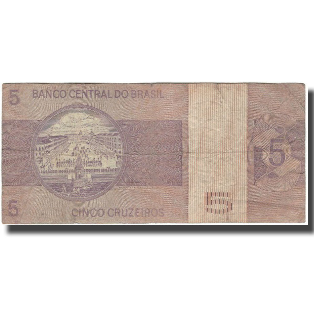 Banconote, Brasile, 5 Cruzeiros, KM:192c, MB