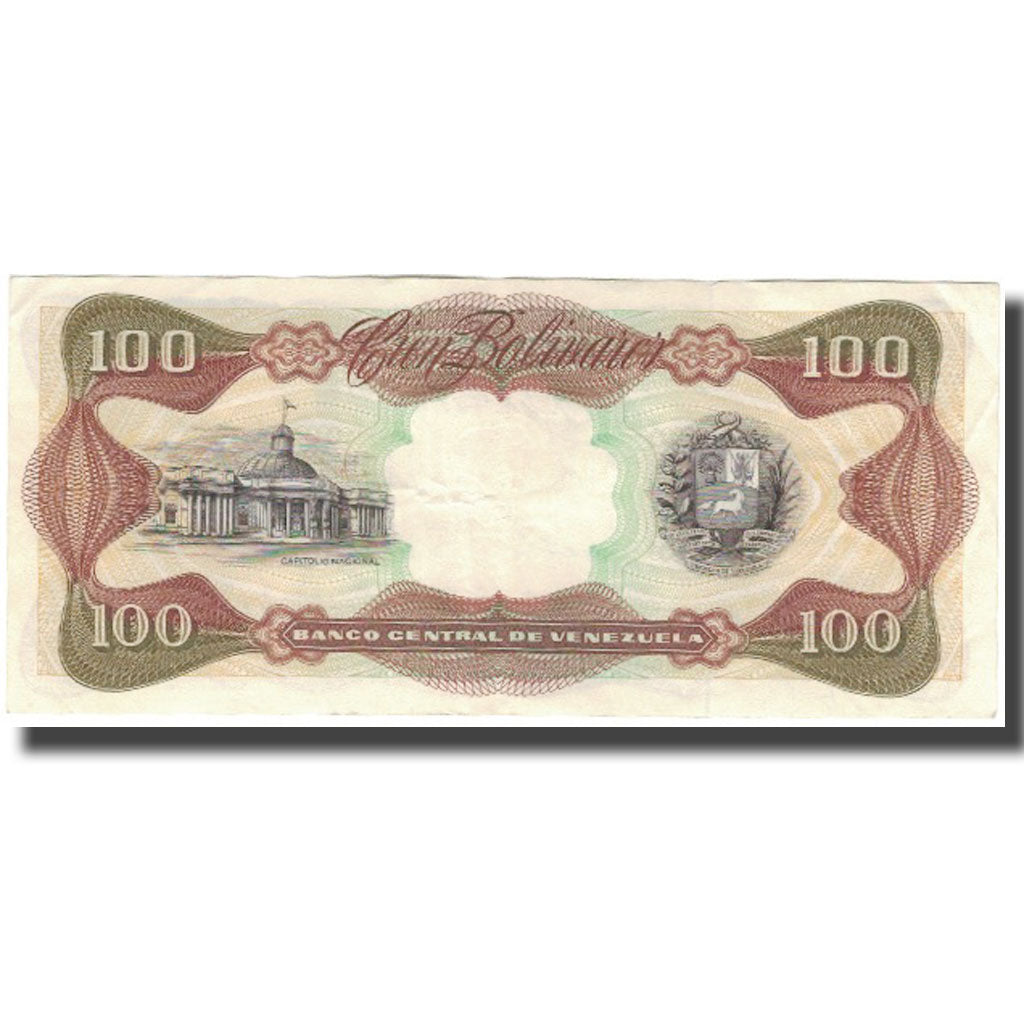 Banknote, Venezuela, 100 Bolivares, 1990-05-31, KM:66c, VF(20-25)