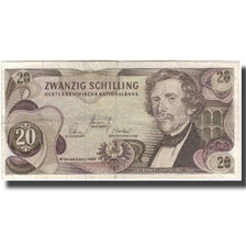 Banknote, Austria, 20 Schilling, 1967-07-02, KM:142a, EF(40-45)