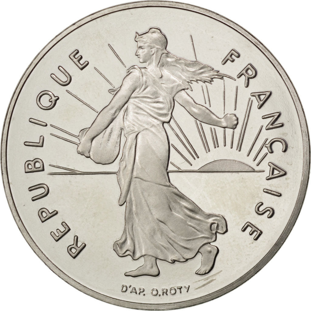 Munten, Frankrijk, Semeuse, Franc, 1996, FDC, Nickel, KM:925.2, Gadoury:474b