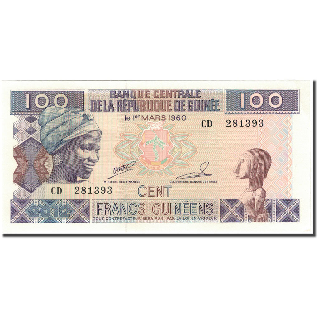 Banconote, Guinea, 100 Francs, 1960-03-01, KM:35b, SPL
