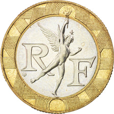 FRANCE, 10 Francs, 1988, KM #E140, MS(63), Bi-Metallic, Gadoury #827, 6.55