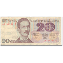 Banknote, Poland, 20 Zlotych, 1982, KM:149a, VF(20-25)