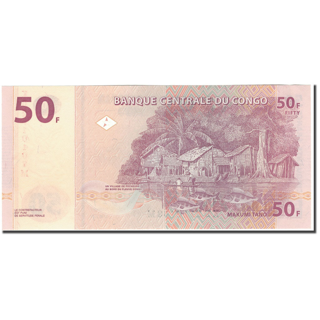 Geldschein, Congo Democratic Republic, 50 Francs, 2013-06-30, KM:97a, UNZ-