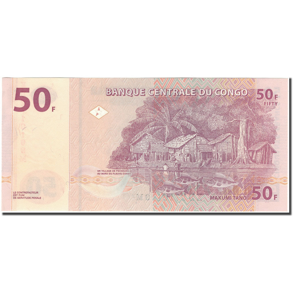 Geldschein, Congo Democratic Republic, 50 Francs, 2013-06-30, KM:97a, UNZ-