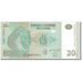 Nota, República Democrática do Congo, 20 Francs, 2003-06-30, KM:94a