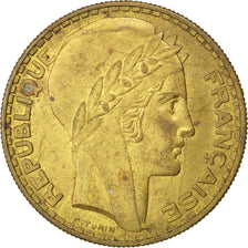 Francia, 20 Francs, 1929, BB+, Alluminio-bronzo, KM:E50, Gadoury:852