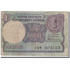 Banknote, India, 1 Rupee, KM:78Ad, F(12-15)