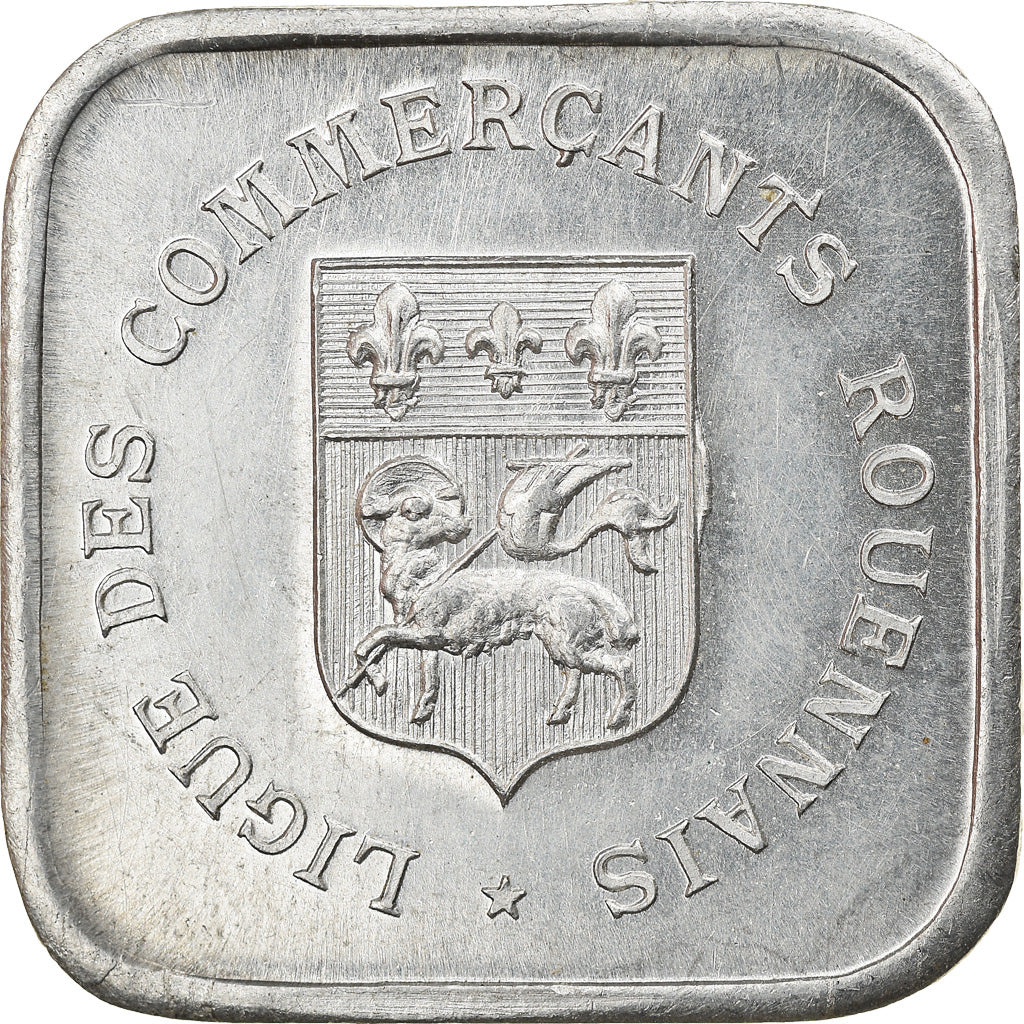 Coin, France, Chambre de Commerce, Rouen, 25 Centimes, 1920, MS(60-62)