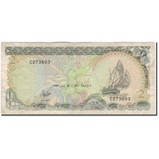 Banknote, Maldives, 2 Rufiyaa, 1990, KM:15, VF(20-25)