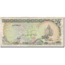 Banconote, Maldive, 2 Rufiyaa, 1990, KM:15, MB