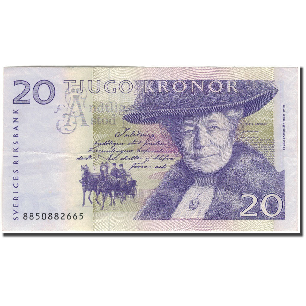 Banknote, Sweden, 20 Kronor, KM:63a, EF(40-45)
