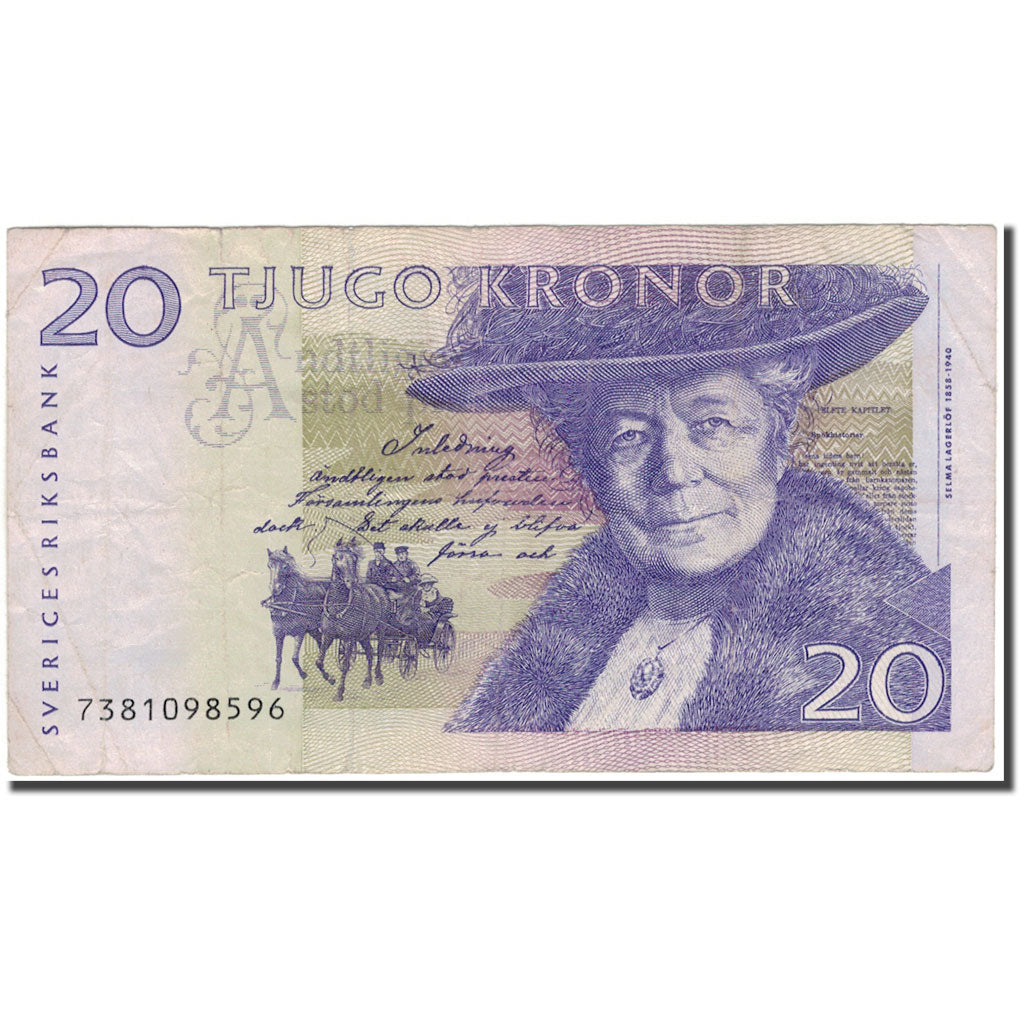 Banknote, Sweden, 20 Kronor, KM:63a, VF(20-25)