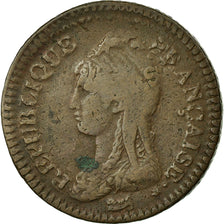 Munten, Frankrijk, Dupré, Decime, 1796, Paris, FR+, Bronze, KM:645.1