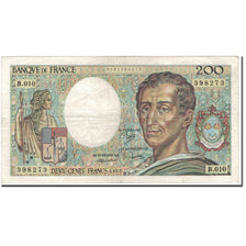 France, 200 Francs, 200 F 1981-1994 ''Montesquieu'', 1982, TB, Fayette:70.2