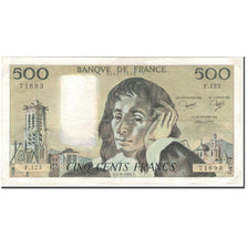 France, 500 Francs, 500 F 1968-1993 ''Pascal'', 1980-09-04, EF(40-45)