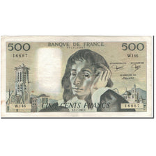 France, 500 Francs, 500 F 1968-1993 ''Pascal'', 1981-07-02, VF(20-25)