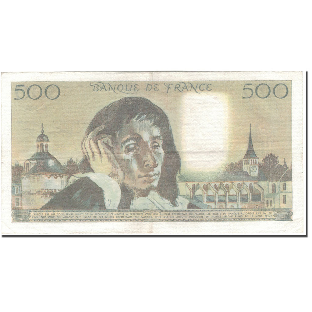 Francia, 500 Francs, Pascal, 1984-01-05, BB, Fayette:71.30, KM:156e