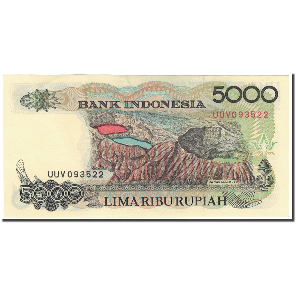 Banconote, Indonesia, 5000 Rupiah, 1992, KM:130d, SPL
