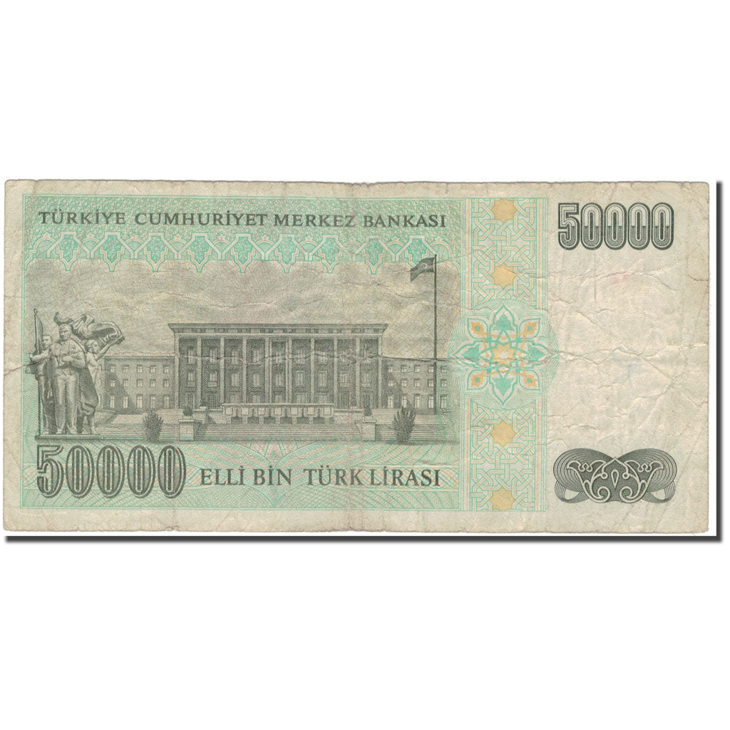 Banknote, Turkey, 50,000 Lira, 1970, KM:204, VG(8-10)