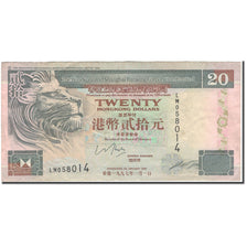 Banknote, Hong Kong, 20 Dollars, 1993, KM:201c, EF(40-45)