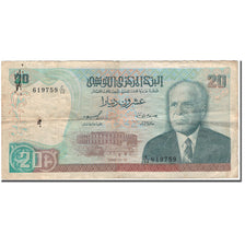 Banknote, Tunisia, 20 Dinars, 1980-10-15, KM:77, VG(8-10)