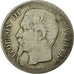 Coin, France, Napoleon III, Napoléon III, Franc, 1856, Lyon, VF(20-25), Silver