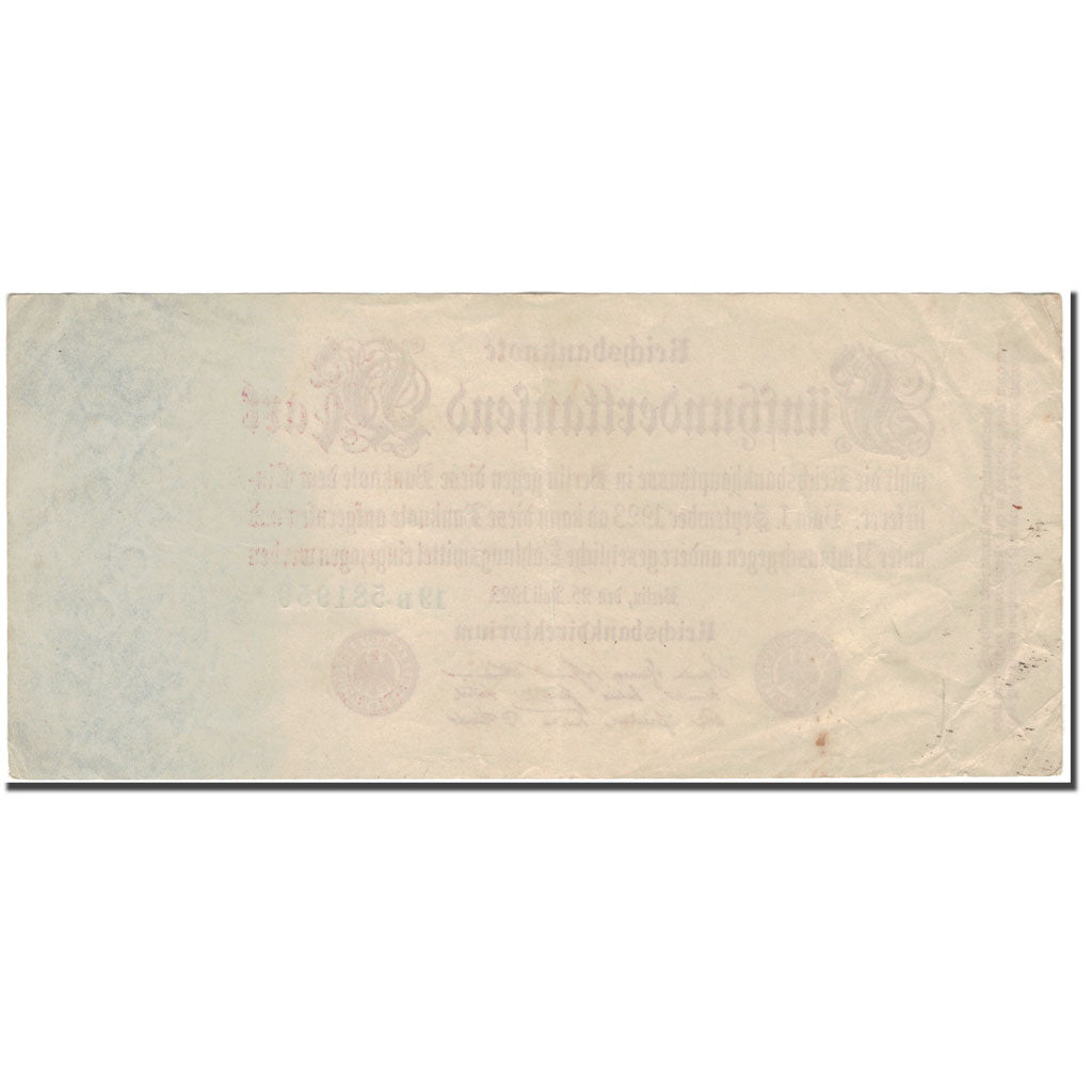 Geldschein, Deutschland, 500,000 Mark, 1923, KM:92, SS