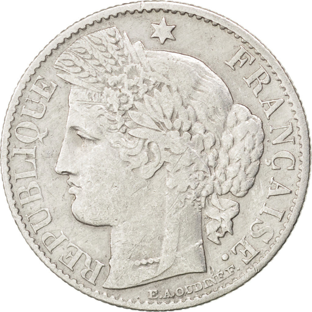 Coin, France, Cérès, 50 Centimes, 1888, Paris, EF(40-45), Silver, KM:834.1