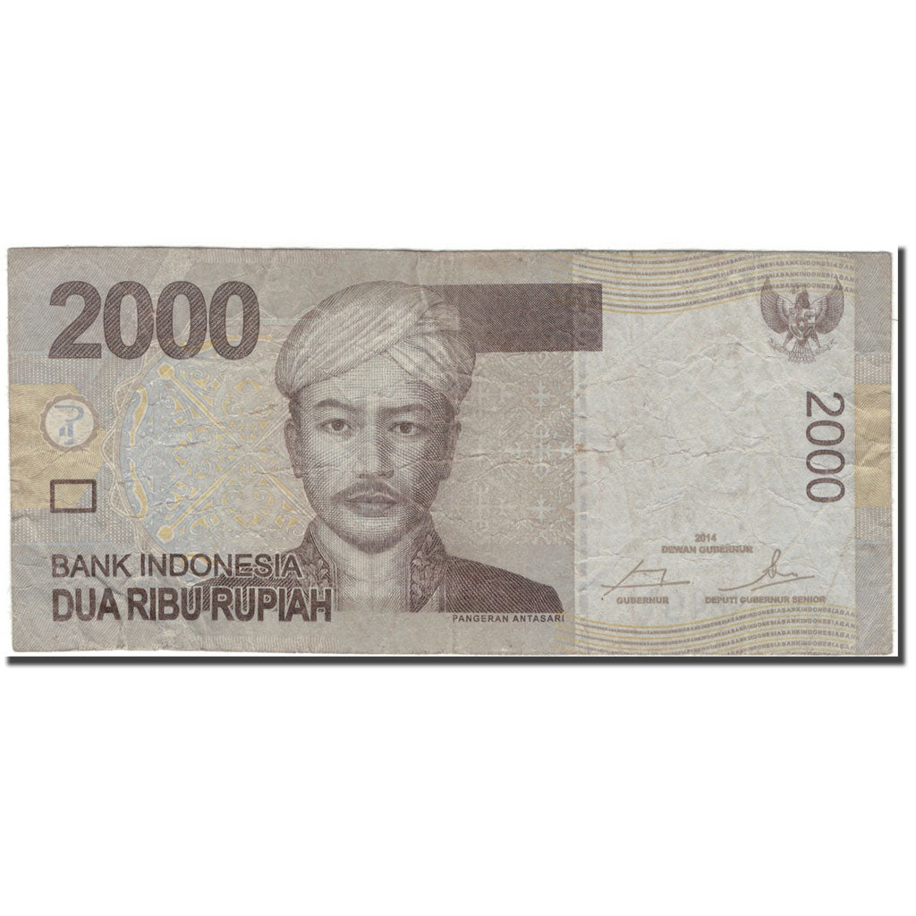 Banconote, Indonesia, 2000 Rupiah, 2014, KM:148d, MB