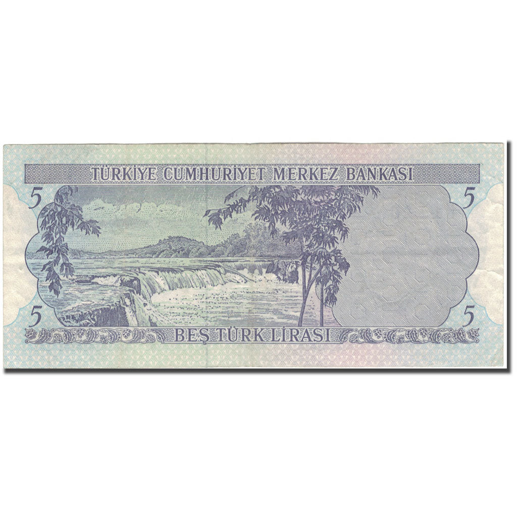 Banknote, Turkey, 5 Lira, 1970, KM:185, VF(30-35)