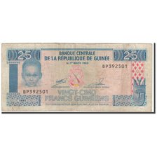 Banknote, Guinea, 25 Francs, 1960-03-01, KM:28a, VF(20-25)