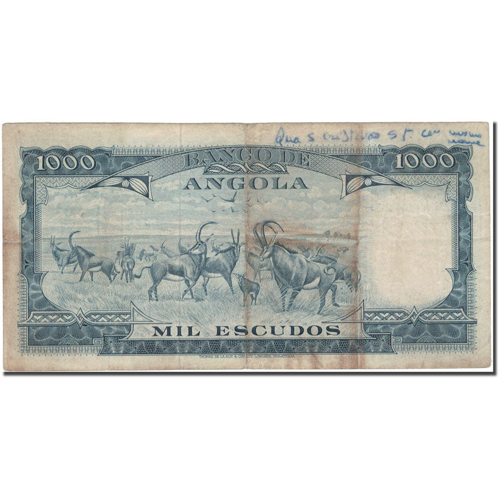 Banknote, Angola, 1000 Escudos, KM:96, VG(8-10)
